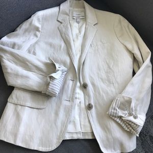 JCrew Schoolboy Linen Blazer